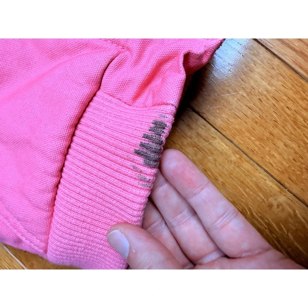 Carhartt Kids Pink Sherpa Lined‎ Canvas Active Jacket OJ9566-G 3T Hooded Coat